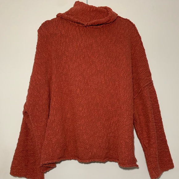 Free People Oversized Knit Turtleneck Sweater - Picture 2 of 6